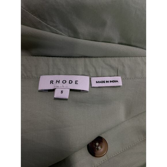 RHODE Green Button-Down Dress - Picture 4 of 5